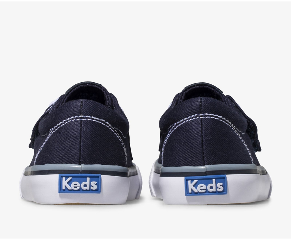 Keds Sneakers Navy - Jump Kick Jr. Canvas - Kids AIOHBR-219